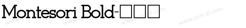 Montesori Bold字体转换